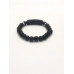 Black Engravable Bead Bracelet