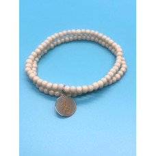  Mini Off White Bead Bracelet Set