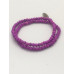  Mini Neon Purple Bead Bracelet Set