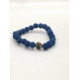 Sapphire Blue Lava Bead Bracelet