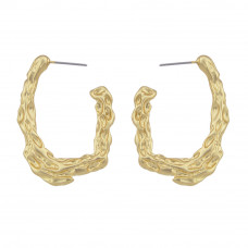 Gredik Hammered Gold Earrings