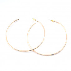 B2G Signature Medium Hoop Earrings in Gold