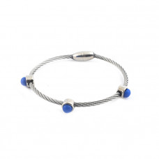 B2G Signature Cobalt Blue Burst Metal Bracelet