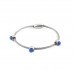 B2G Signature Cobalt Blue Burst Metal Bracelet