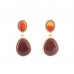 B2G Signature Brown Agate Double Bloom Earrings