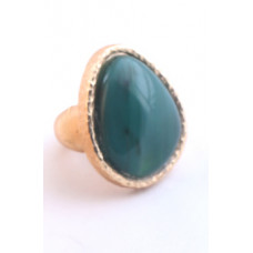 B2G Signature Green Agate Bloom Cocktail Ring