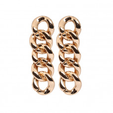 B2G Signature Jaggered Drop Earrings in Gold