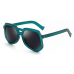 Perky Pentagon Sunglasses in Green