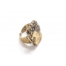 Yemi Alade Collection Kingpin Adjustable Ring - Antique Brass