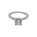 Pave Promise Silver Engagement Ring