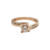 Swirl Gold Engagement Ring