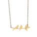 Lover Bird Gold Stainless Steel Necklace 