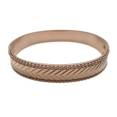 Valour Rose Gold Stainless Steel Bangle 