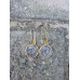 Ancient Gold Sided Drop Earring