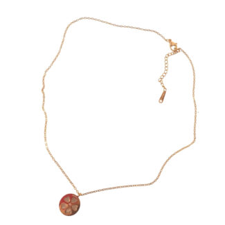 Silvyn Orange Gold Stainless Steel Necklace