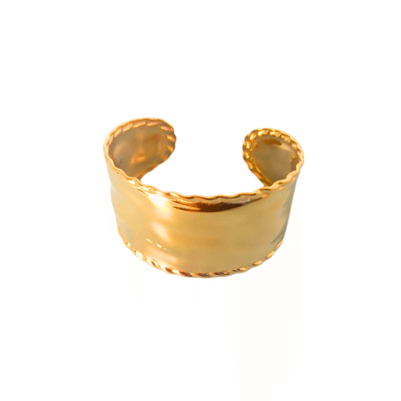 Banglux Bold Gold Stainless Steel Bangle