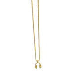 Nomad Earphones Gold Long Necklace