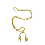 Nomad Earphones Gold Long Necklace