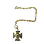 Savage Bond Cross Gold Long Necklace