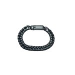 Gilded Steel Gun Metal Black Bracelet