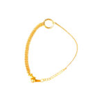 Torque Round Gold Stainless Steel Anklet