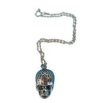 Titan Crest Skull Long Antique Necklace