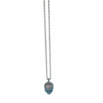 Titan Crest Skull Long Antique Necklace