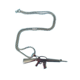 Dread Lock Trigger Antique Pendant Necklace