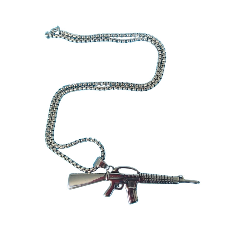 Dread Lock Trigger Antique Pendant Necklace