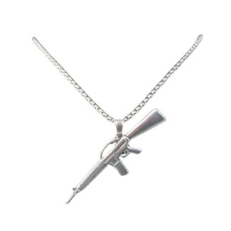 Dread Lock Trigger Antique Pendant Necklace