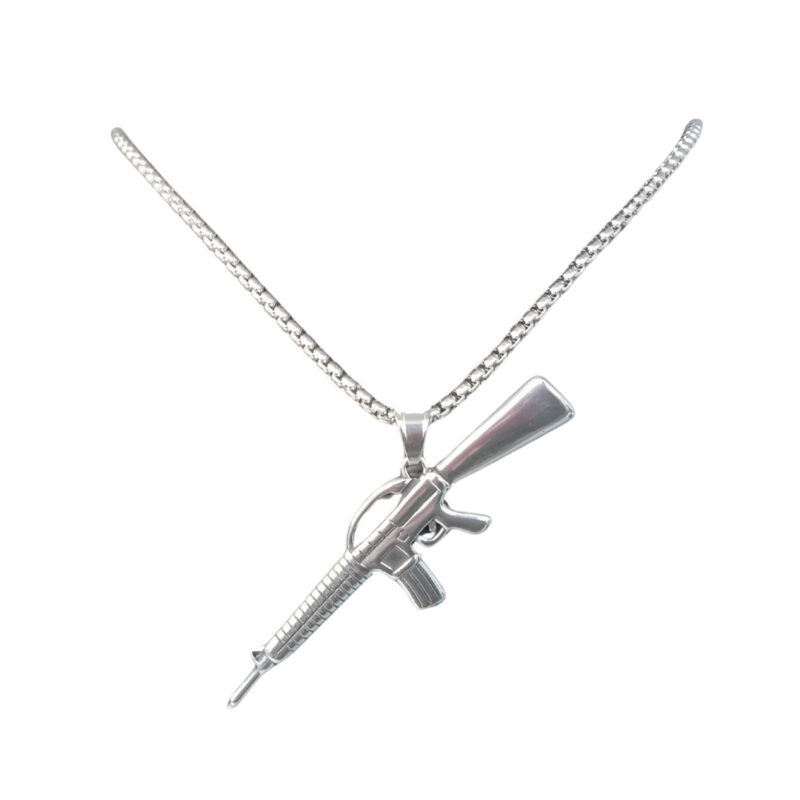Dread Lock Trigger Antique Pendant Necklace