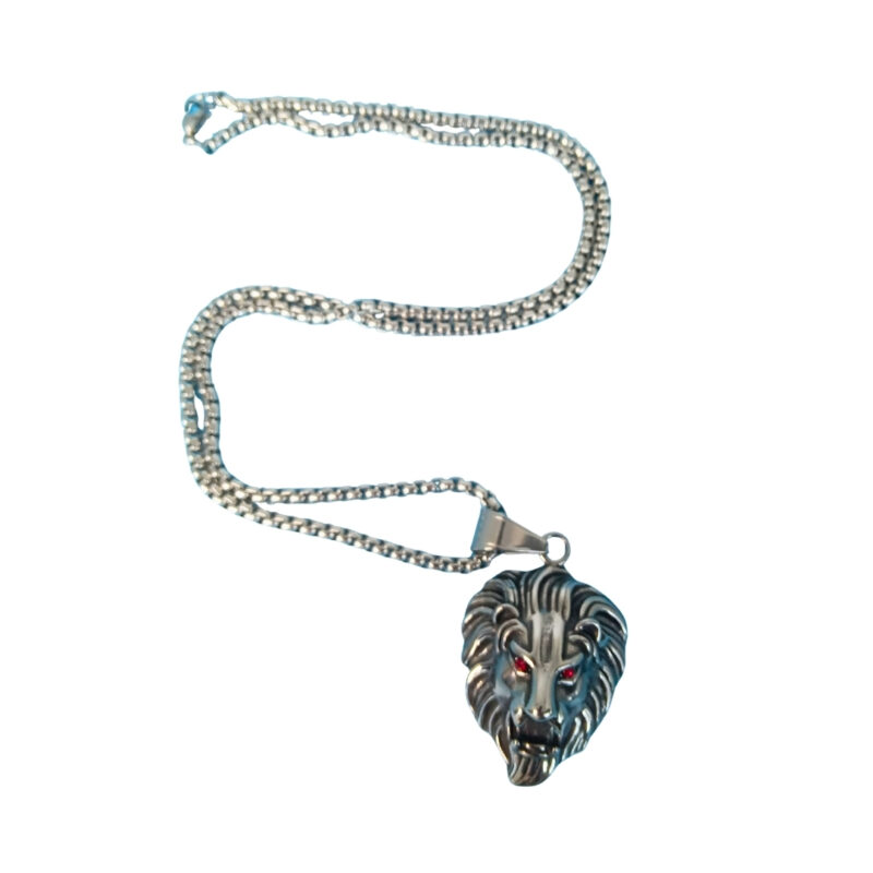 Lion Bond Antique Pendant Long Necklace
