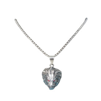 Lion Bond Antique Pendant Long Necklace