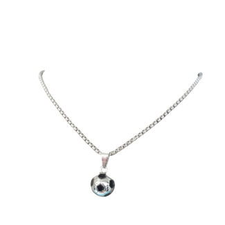 Bearline Ball Antique Pendant Long Necklace