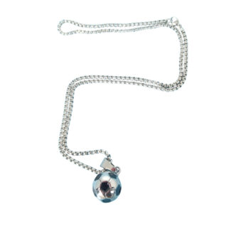 Bearline Ball Antique Pendant Long Necklace