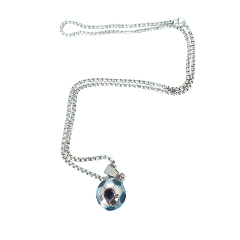 Bearline Ball Antique Pendant Long Necklace