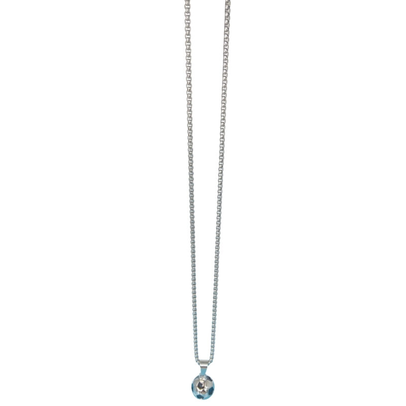 Bearline Ball Antique Pendant Long Necklace