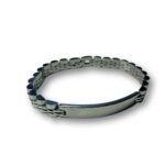 Ocean Crest Silver Stainless Steel Metal Bracelet