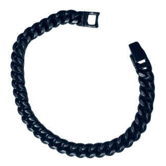 Timeless Torque Gun Metal Black Bracelet