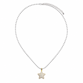 Nova Star Silver Stainless Steel Necklace