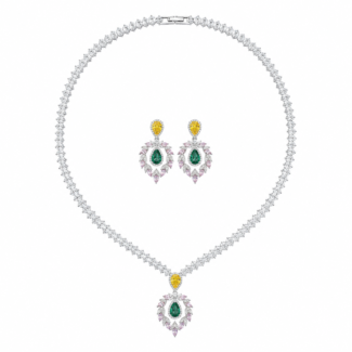 Infinity Lilly Tennis Jewelry Set
